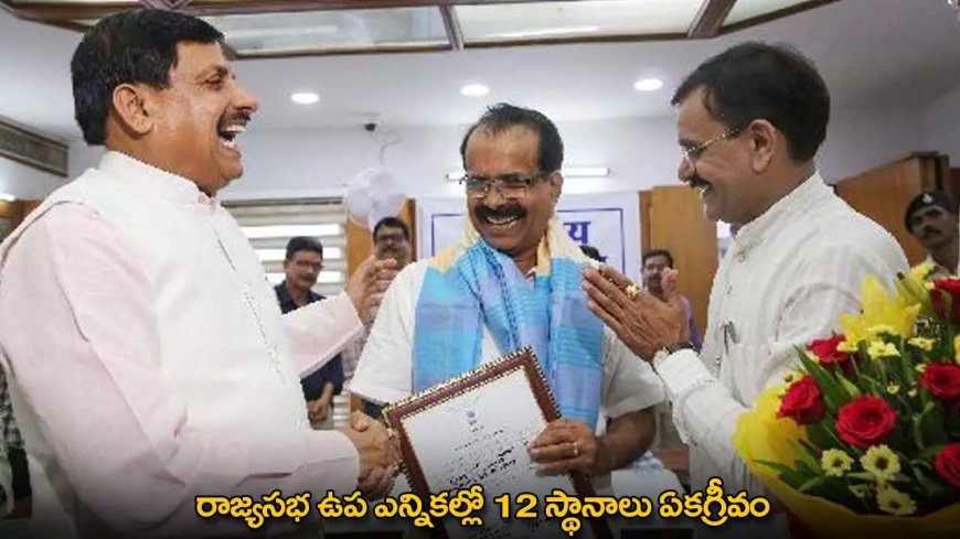 Rajya Sabha By-Elections : రాజ్యసభ ఉప ఎన్నికల్లో 12 స్థానాలు ఏకగ్రీవం