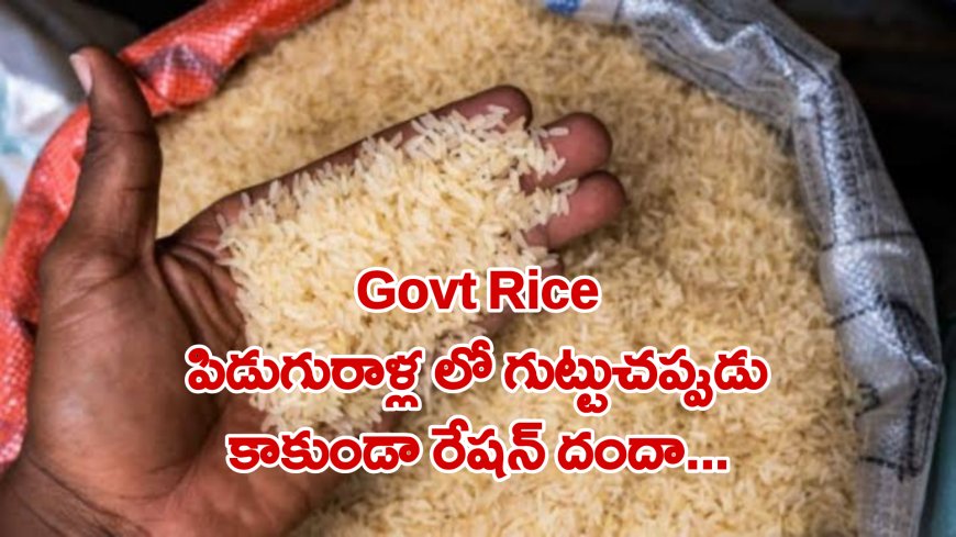 Govt Rice: పిడుగురాళ్ల లో గుట్టుచప్పుడు కాకుండా రేషన్ దందా...